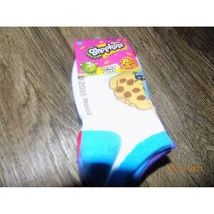 New girls pack of Shopkins socks 6 to 8.5 size